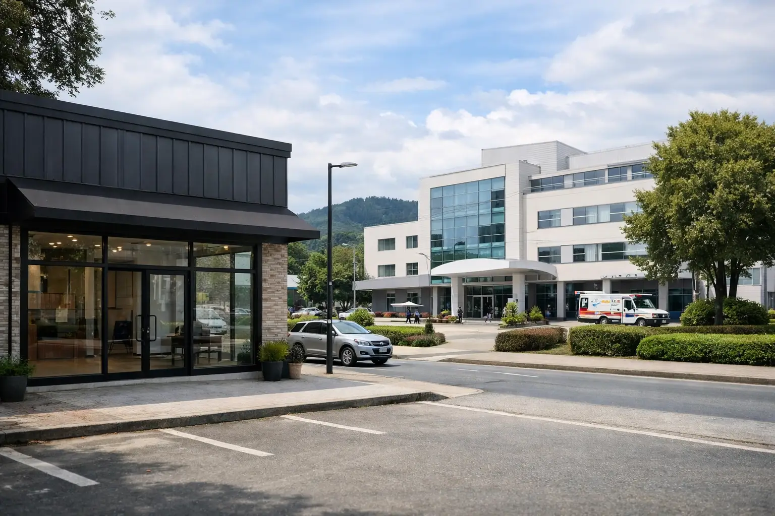 Propiedad comercial frente a clínica en Valdivia